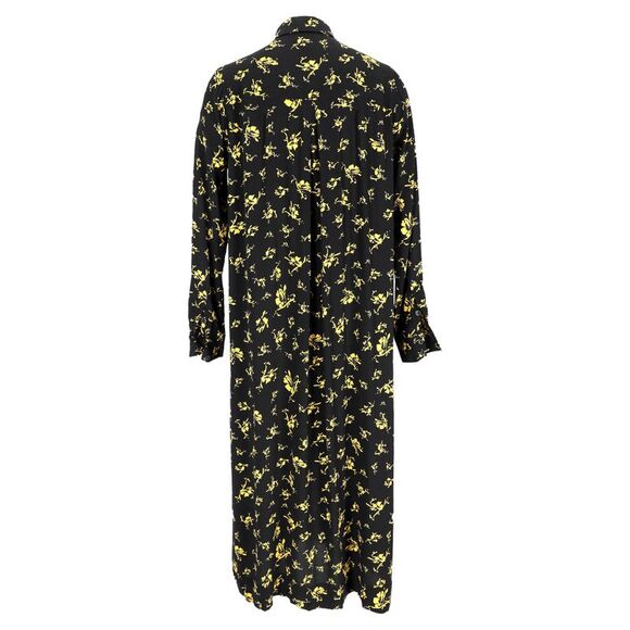 Ganni Printed Maxi Dress in Black Viscose - Picture 3 of 10